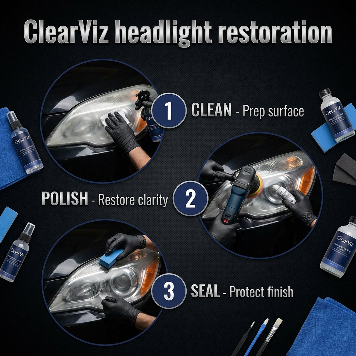 ClearViz Headlight Restoration Kit